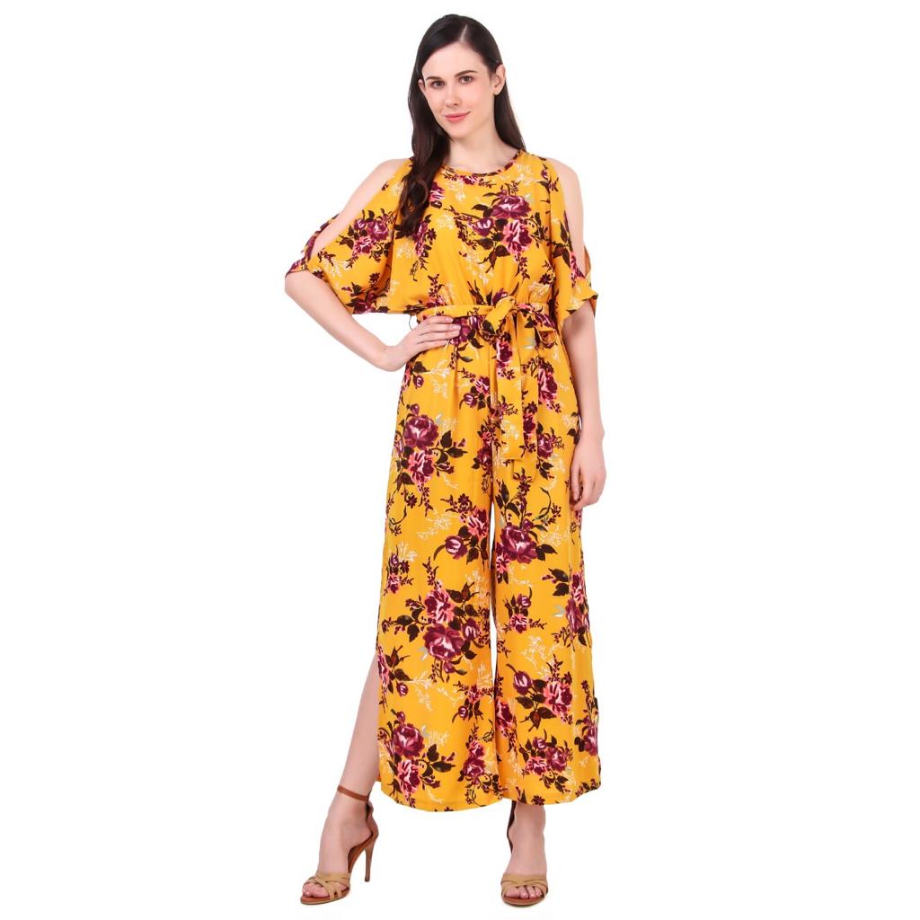 

Fatfish Floral Jumpsuit - Yellow