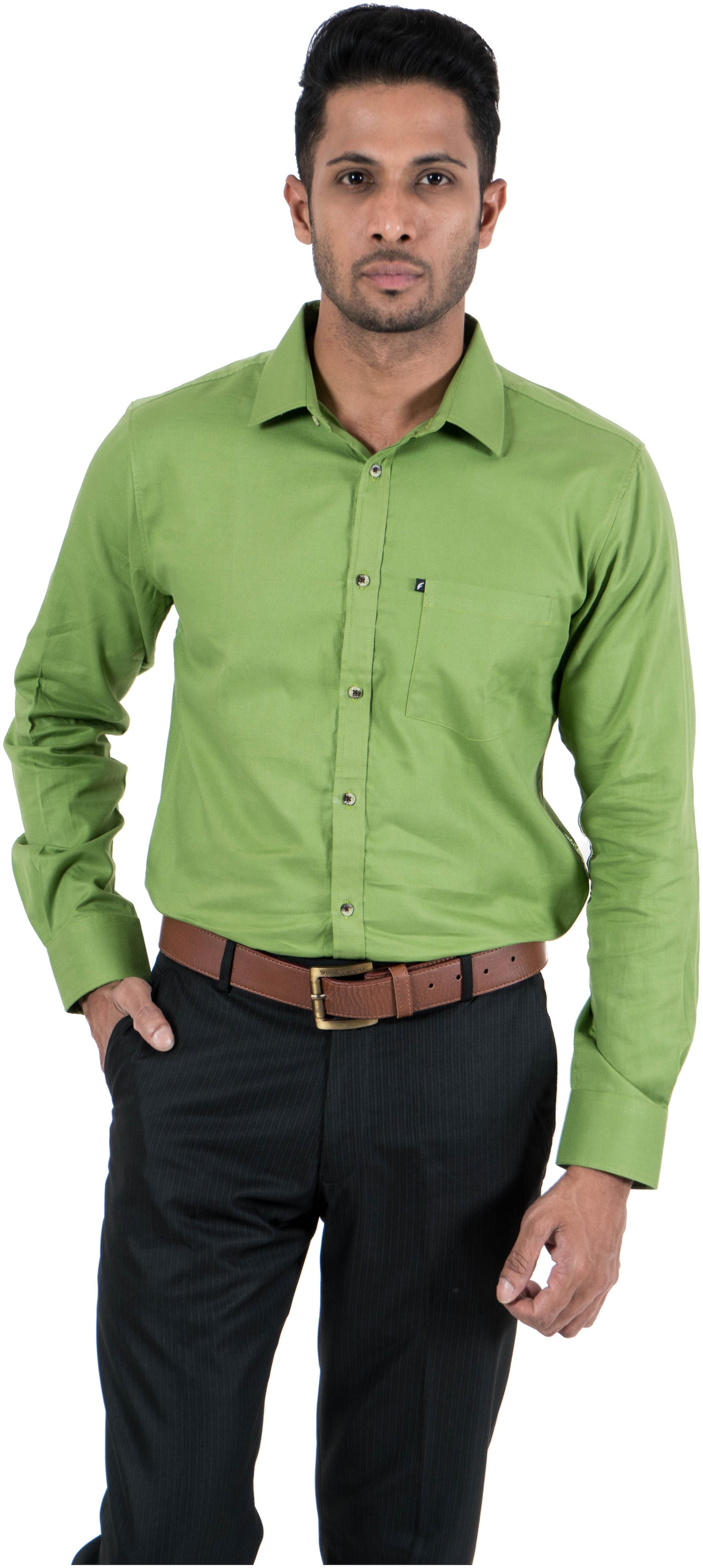 

FAVIO Men Slim fit Formal Shirt - Green