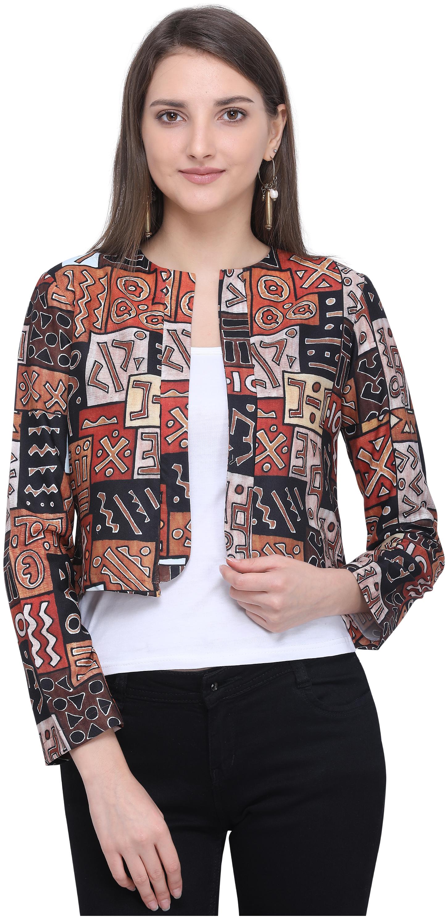 

Fbella Women Printed Regular Jacket - Multi