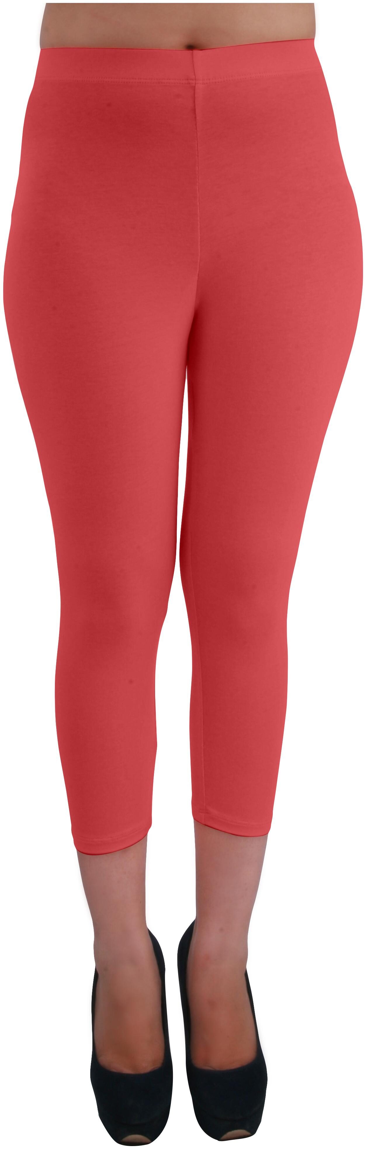 

Femmora Women Three-fourth Solid Leggings