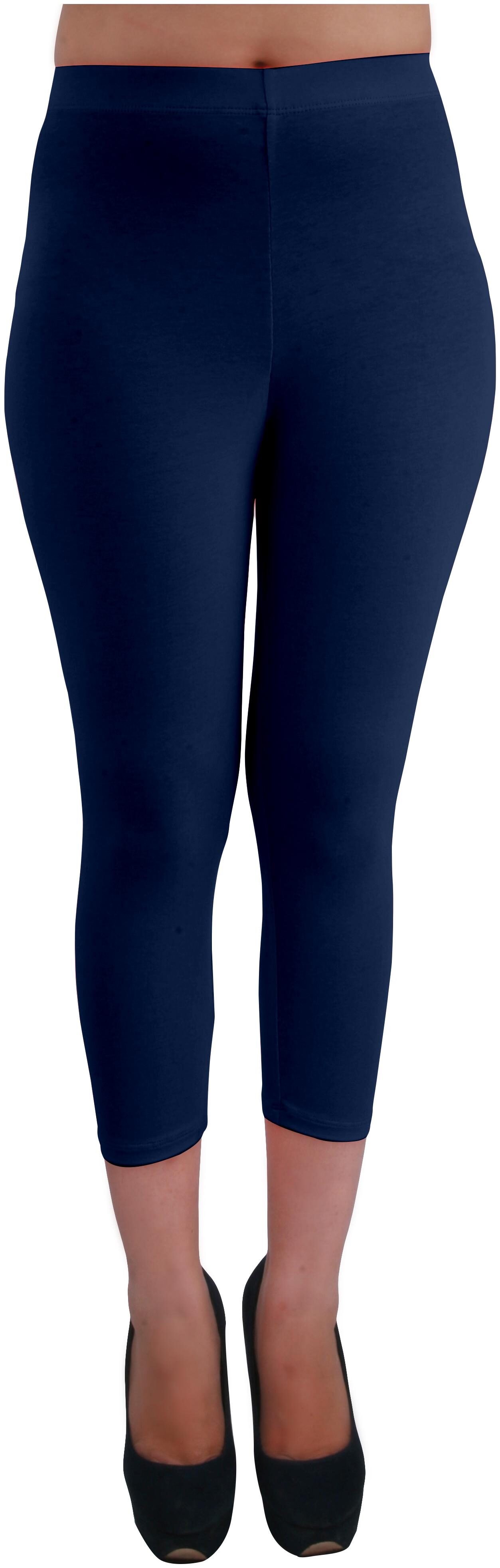 

Femmora Women Three-fourth Solid Leggings
