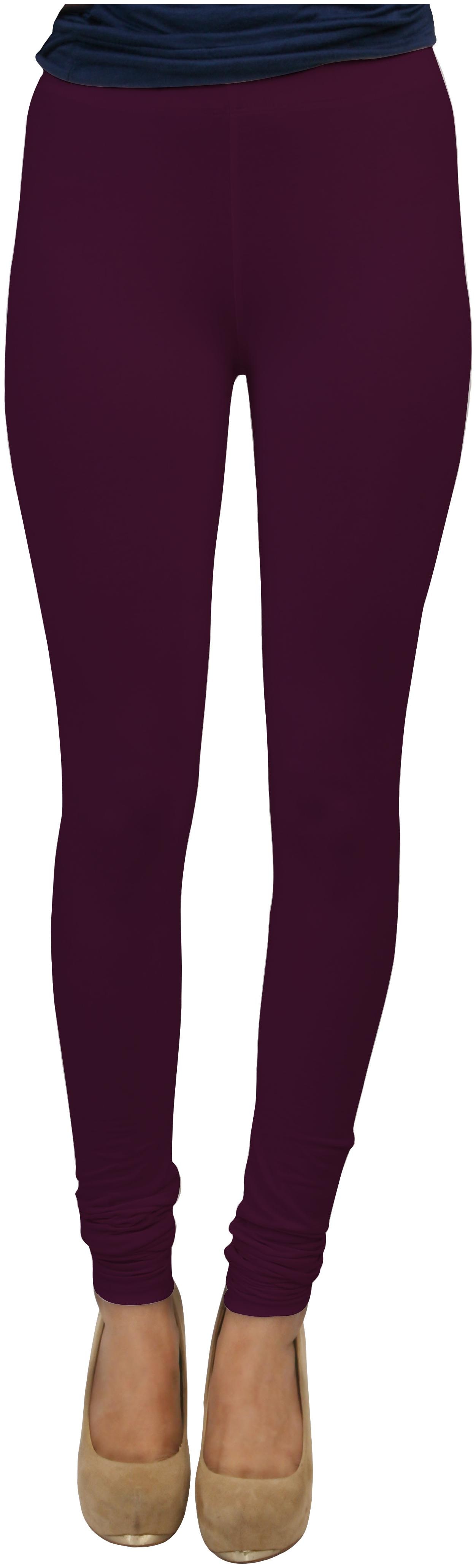 

Femmora Blended Solid Purple Color Leggings