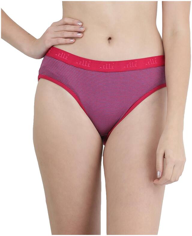 FEMULA Solid Mid Waist Hipster Panty - Pink