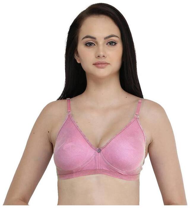 FEMULA Non Padded Cotton T Shirt Bra - Pink