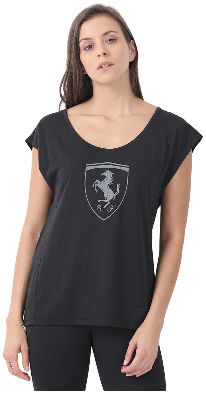 

Puma Women Solid Sports T-Shirt - Black