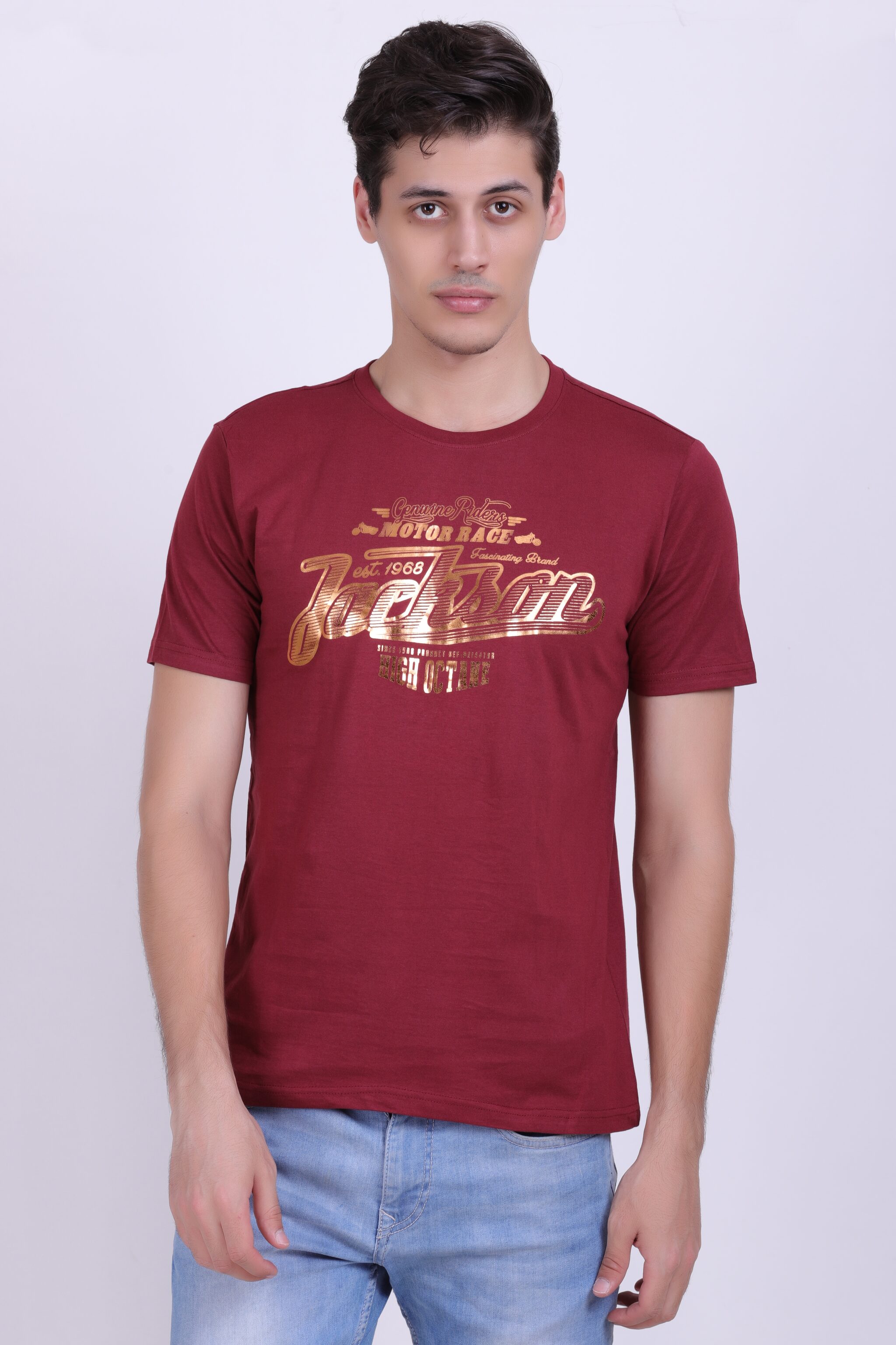 

Fidato Men Maroon Regular fit Cotton Round neck T-Shirt - Pack Of 1