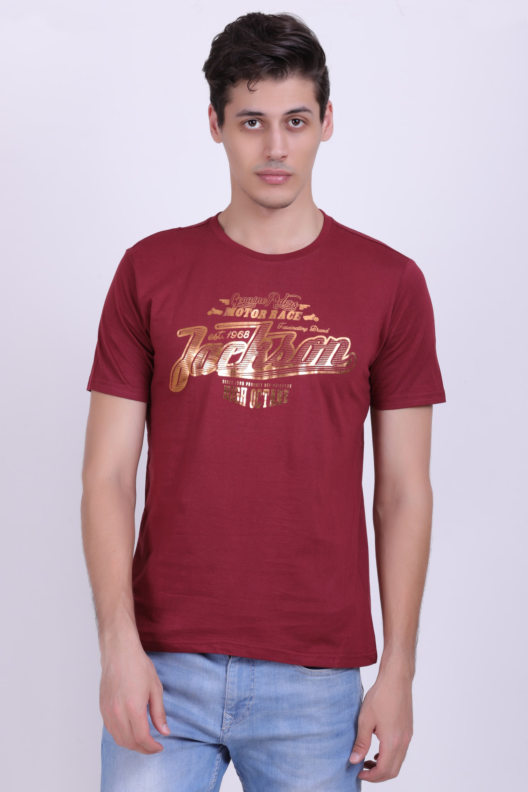 

Fidato Men Maroon Regular fit Cotton Round neck T-Shirt - Pack Of 1