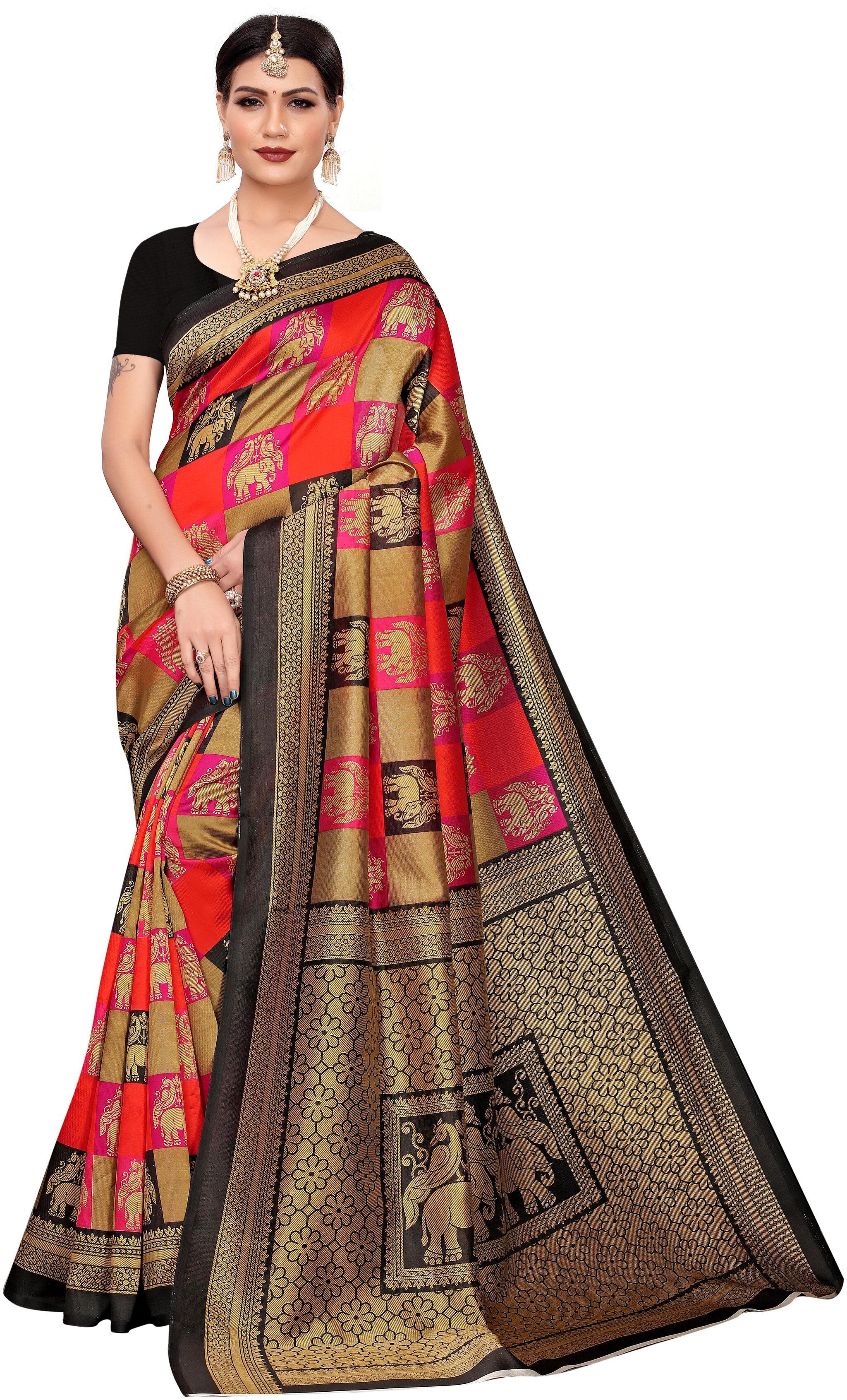 

FIESTREE Women Artificial Silk saree Multi