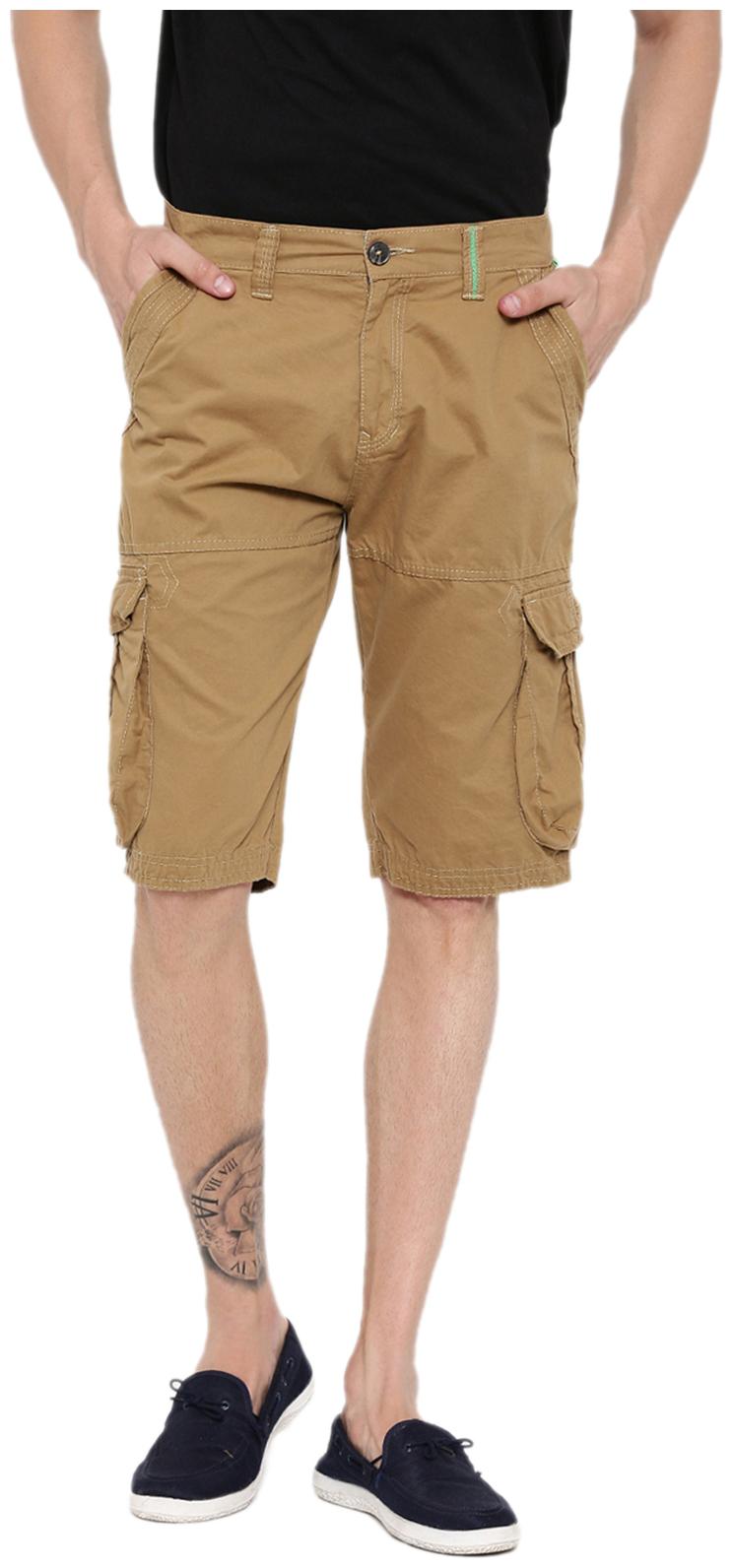 Buy Fifty Two Mens Cotton Cargo Shorts 