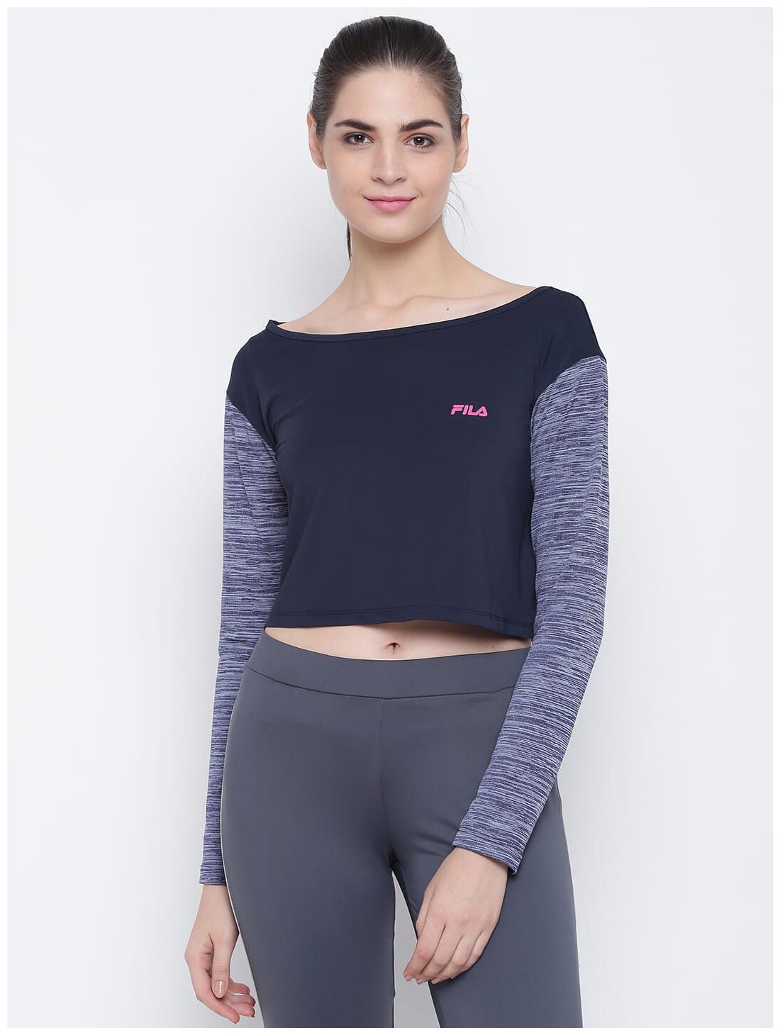 

Fila Women Solid Regular top - Blue