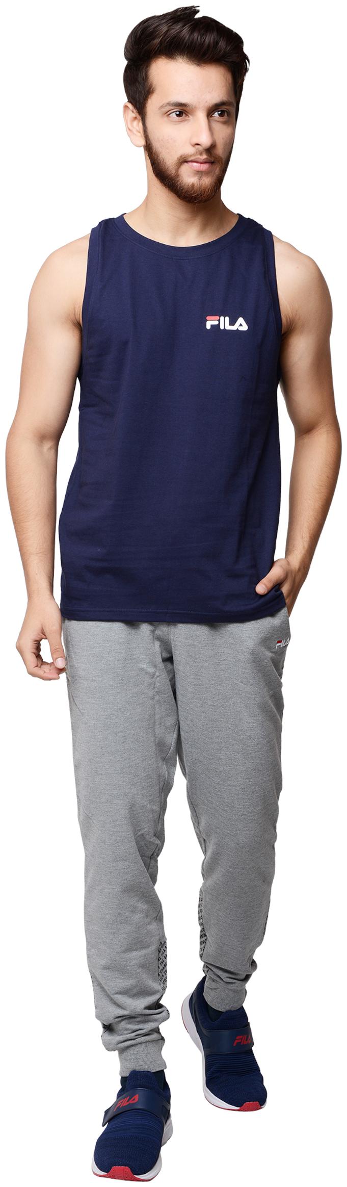 

Fila Men Blue Regular fit Cotton Round neck T-Shirt - Pack Of 1