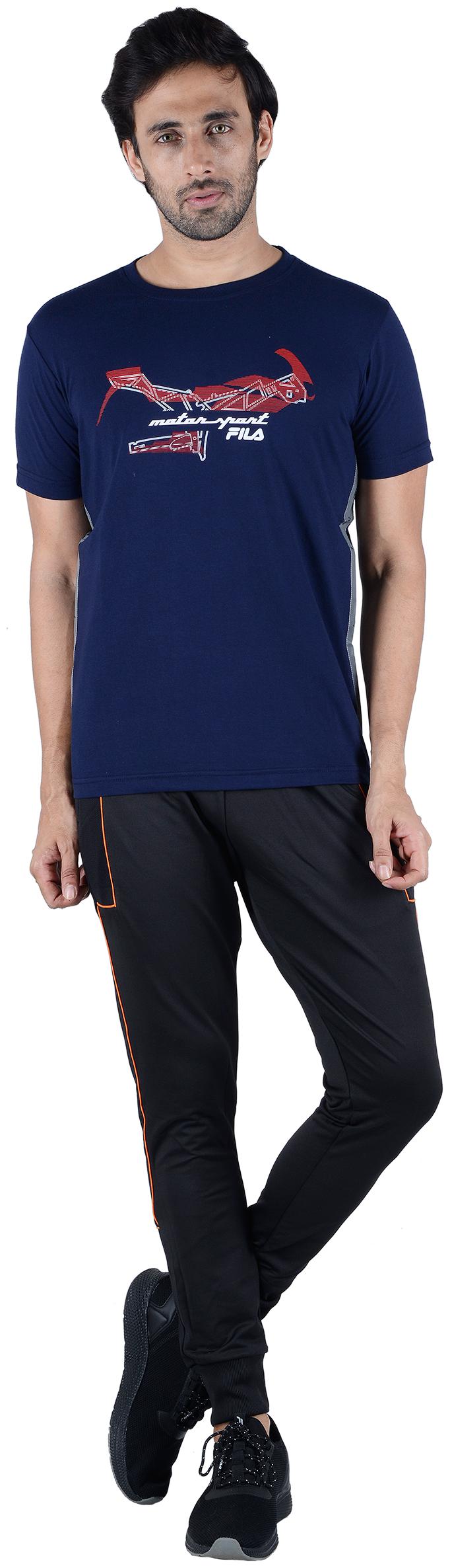 

Fila Men Blue Regular fit Cotton Round neck T-Shirt - Pack Of 1