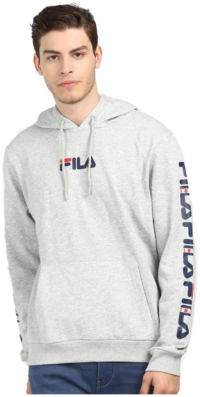 

Fila Men Grey Hooded Sweatshirt