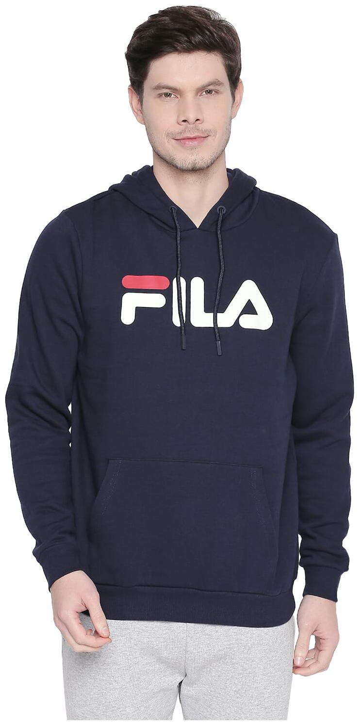 

Fila Men Blue Hooded Sweatshirt