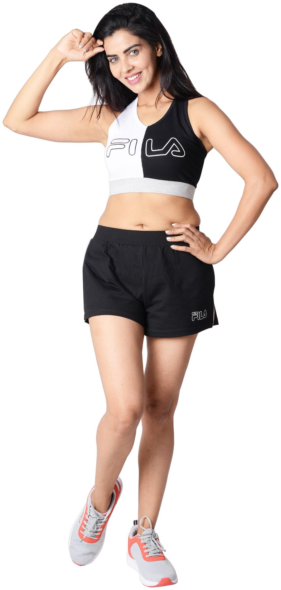 

Fila Women Solid Sport shorts - Black