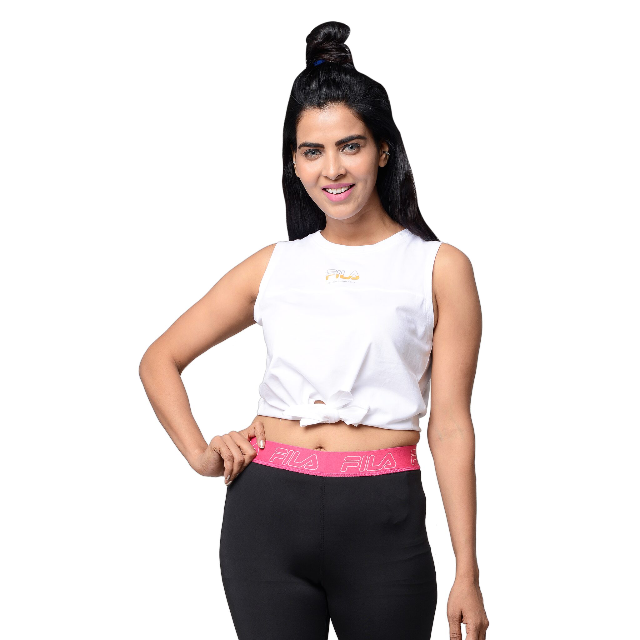 

Fila Women Printed Sports T-Shirt - White