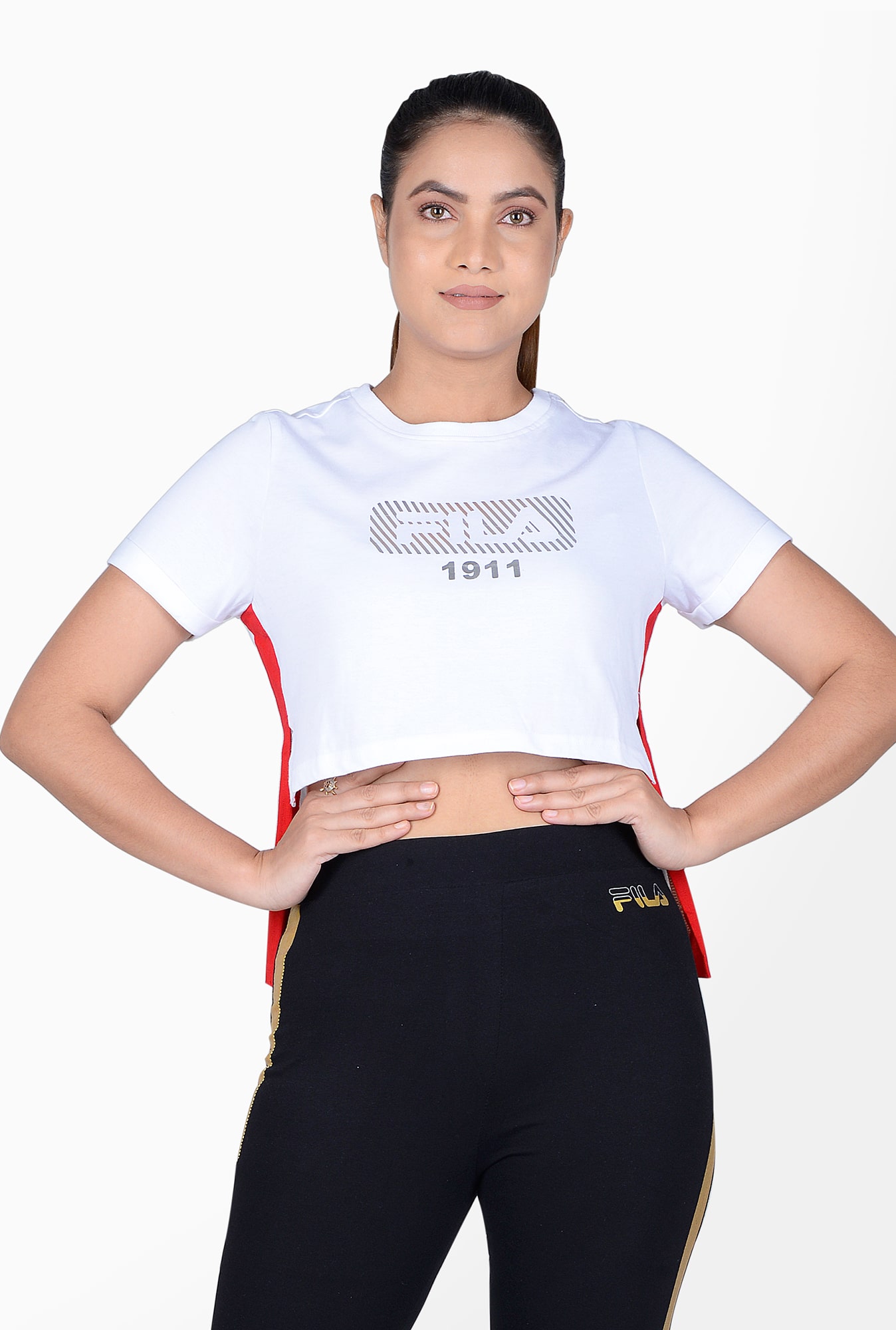 

Fila Women Printed Sports T-Shirt - White