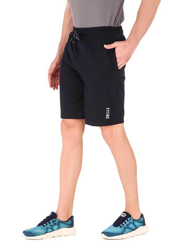 

Fitinc Apparels Men Navy Blue Regular Fit Regular Shorts