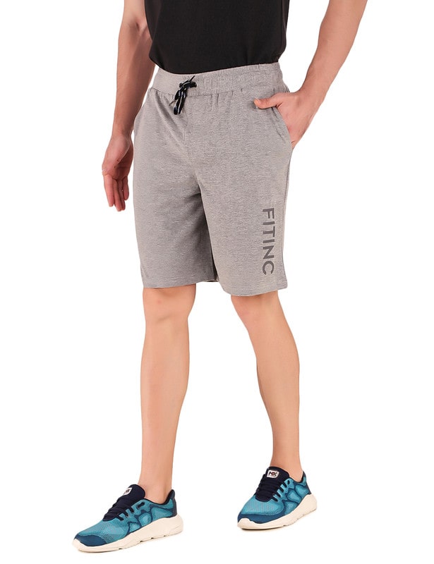 

Fitinc Apparels Men Grey Regular Fit Regular Shorts