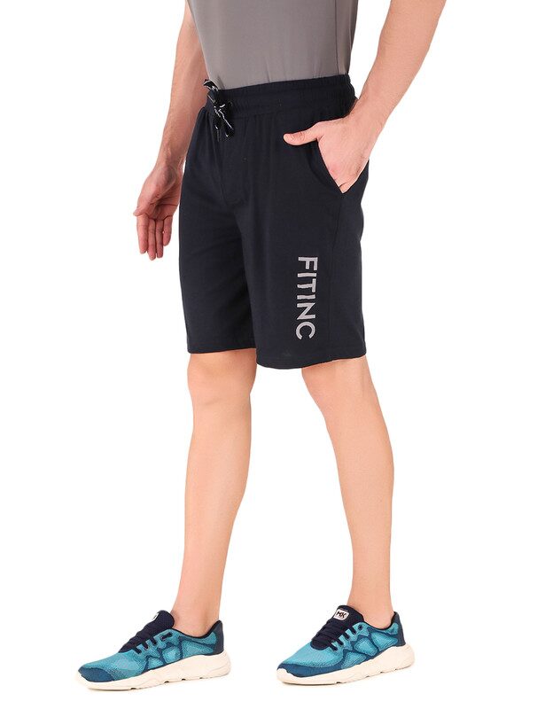 

Fitinc Apparels Men Navy Blue Regular Fit Regular Shorts