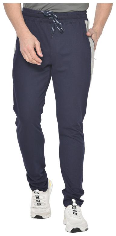 

FITINC Men Blue Solid Slim fit Track pants