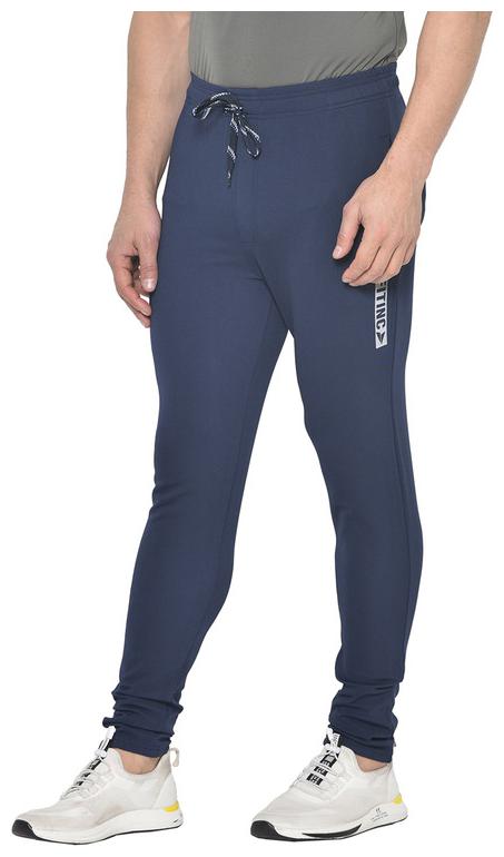 

FITINC Men Blue Solid Slim fit Track pants