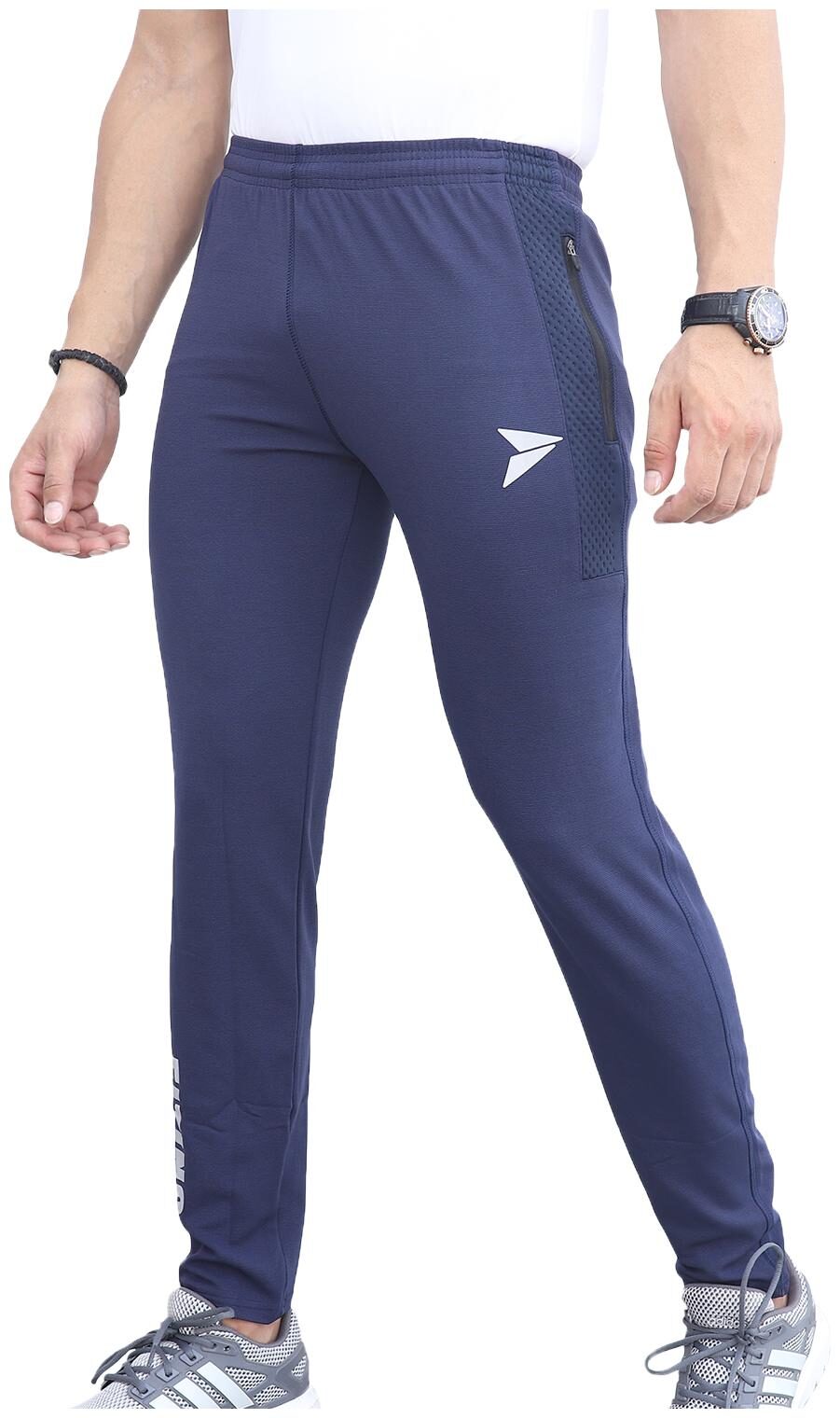 

Fitinc Apparels Men Blue Solid Regular fit Track pants