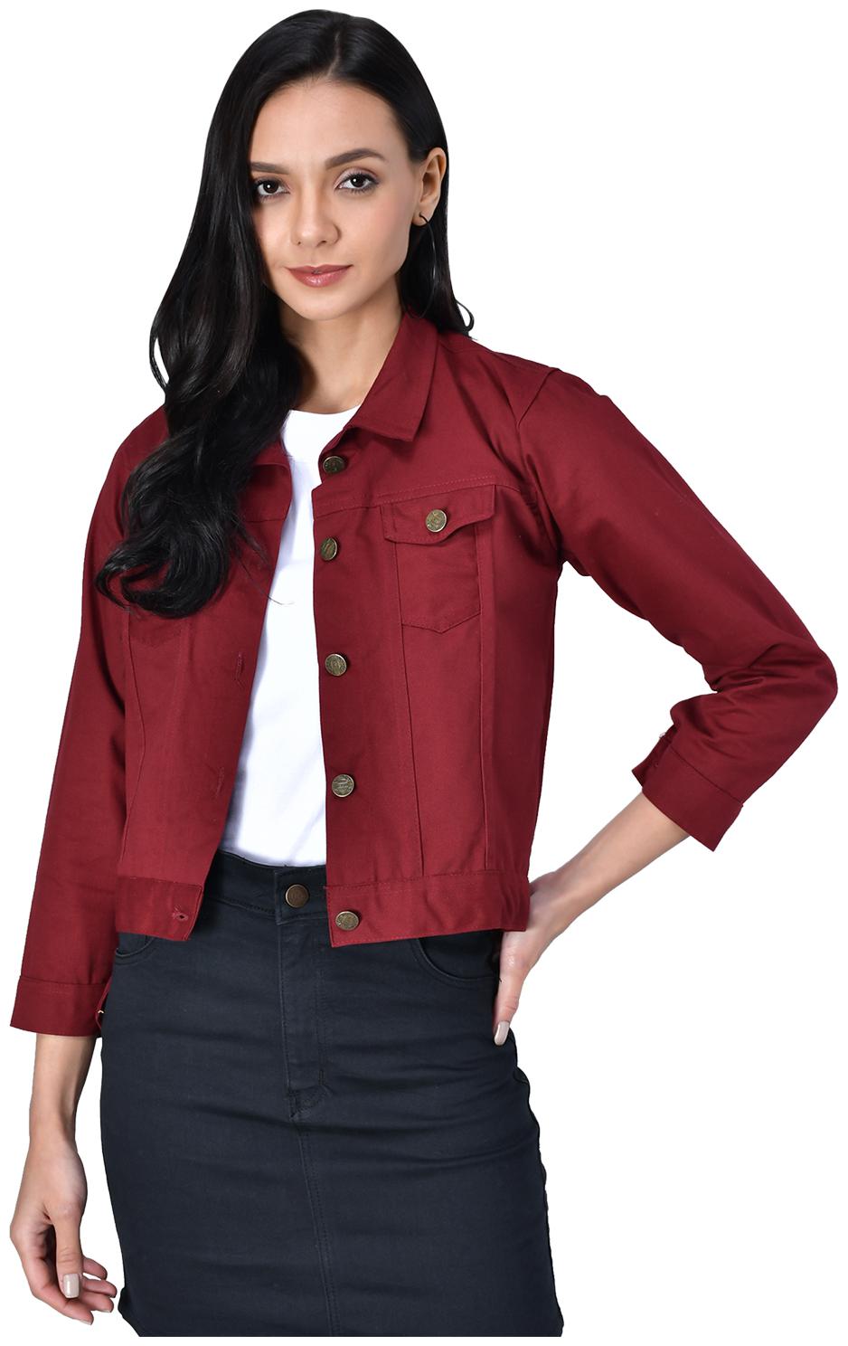 

FitMiss Women Summer jacket - Maroon