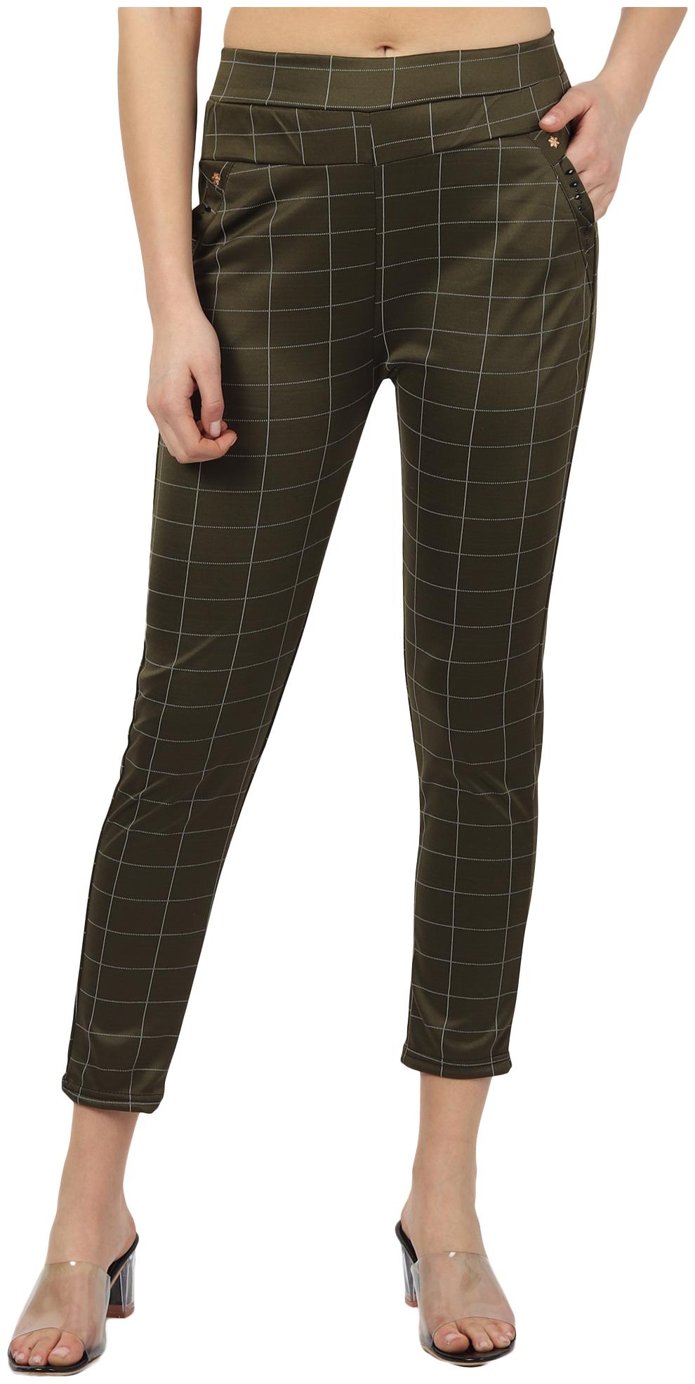 

Fitmiss Women Blended Stretchable Slim Fit Jegging (Dark Green)