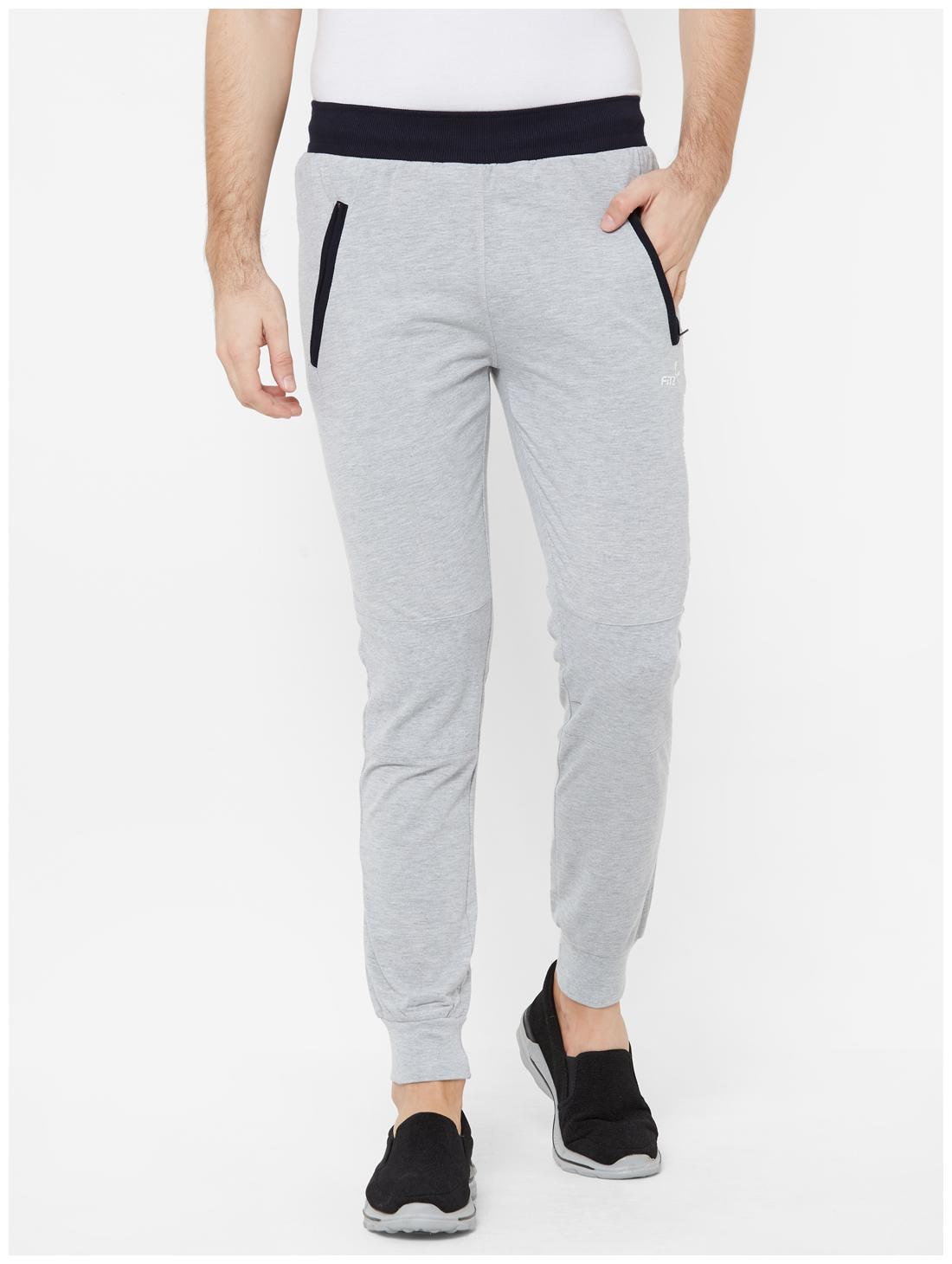 

Fitz Men Grey Solid Slim fit Joggers