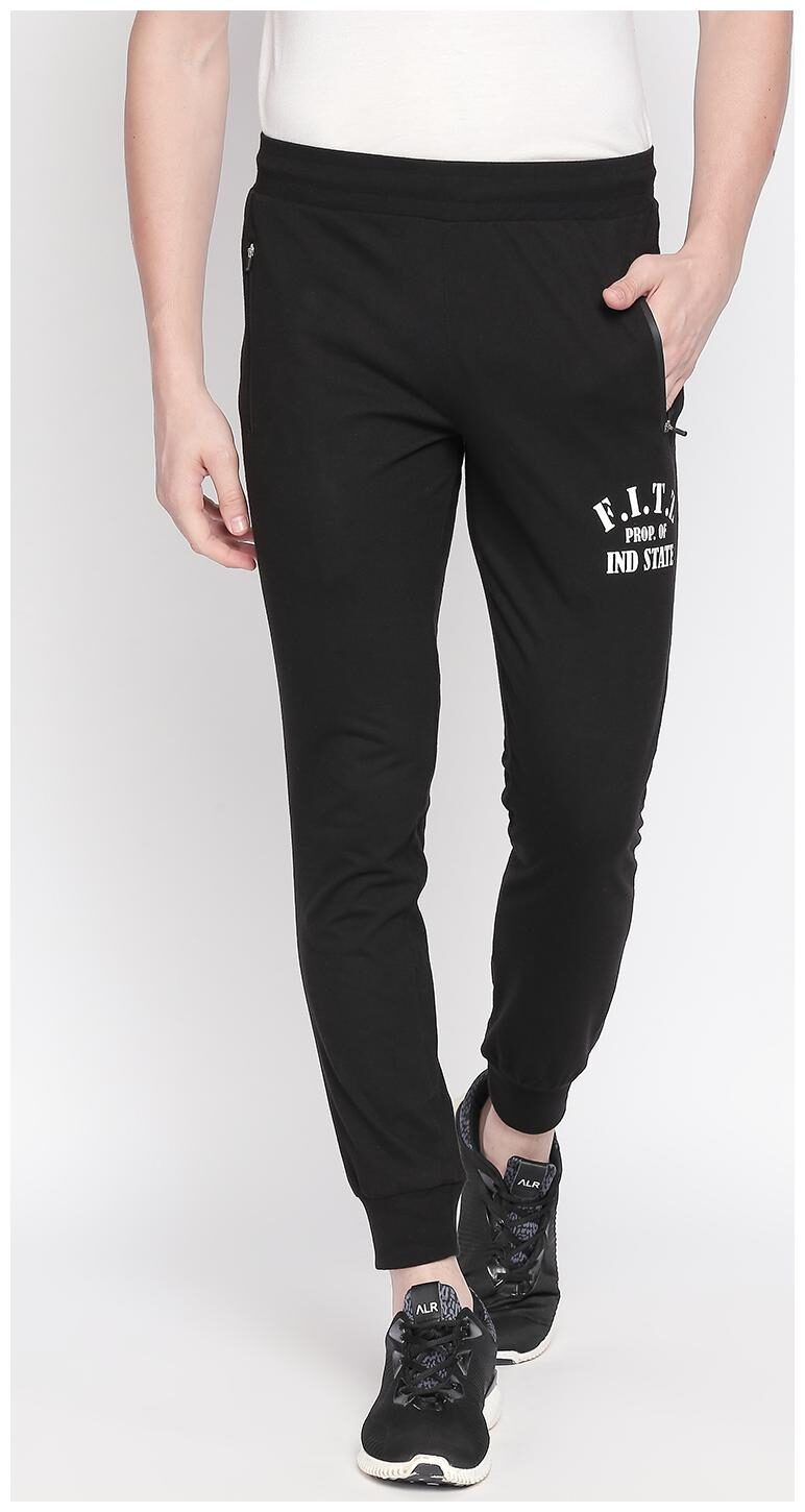 

Fitz Men Black Solid Slim fit Joggers