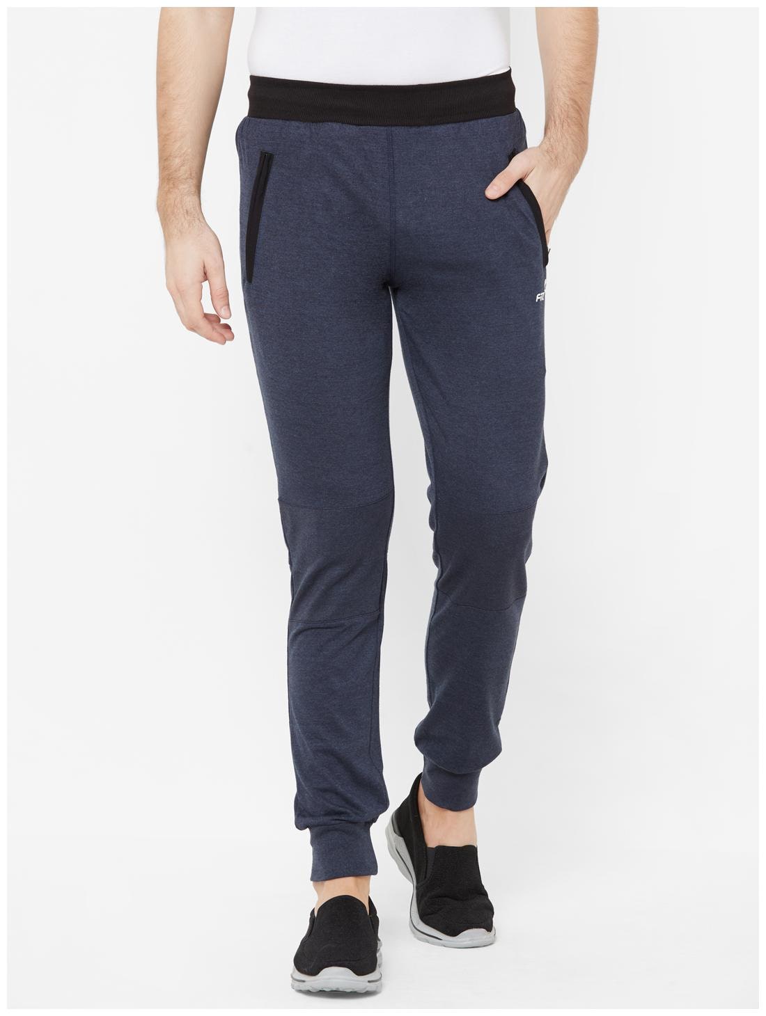 

Fitz Men Blue Solid Slim fit Joggers