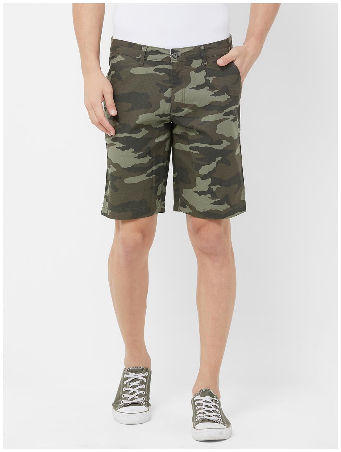 

Fitz Men Green Regular Fit Regular Shorts