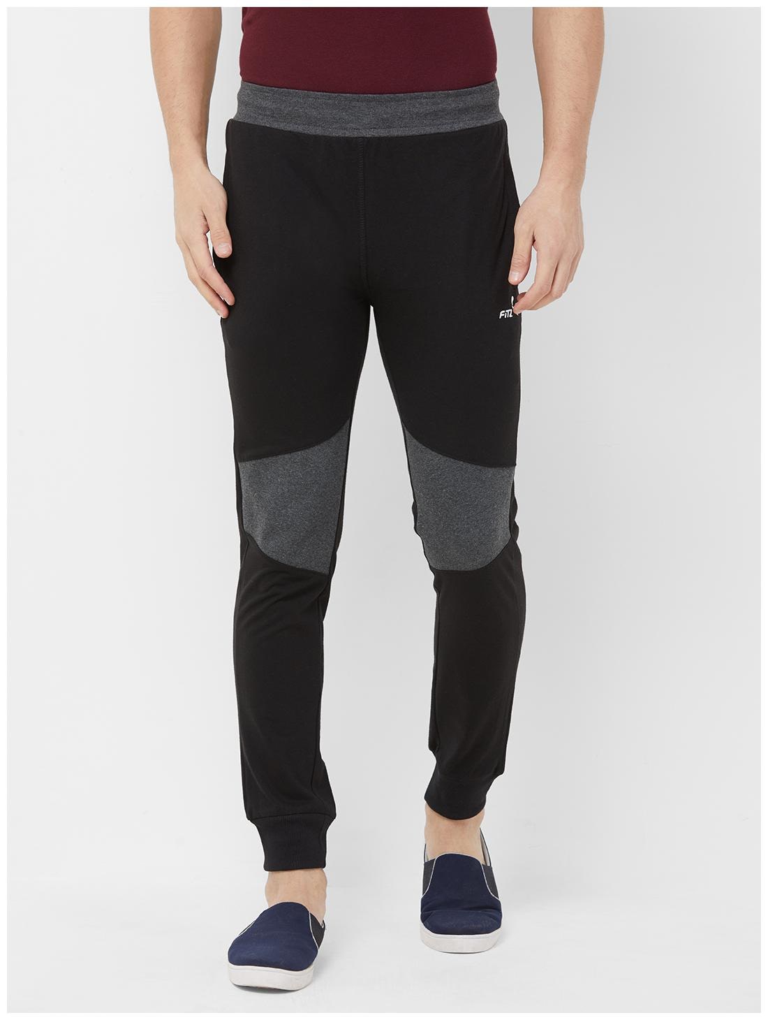 

Fitz Men Black Solid Slim fit Joggers