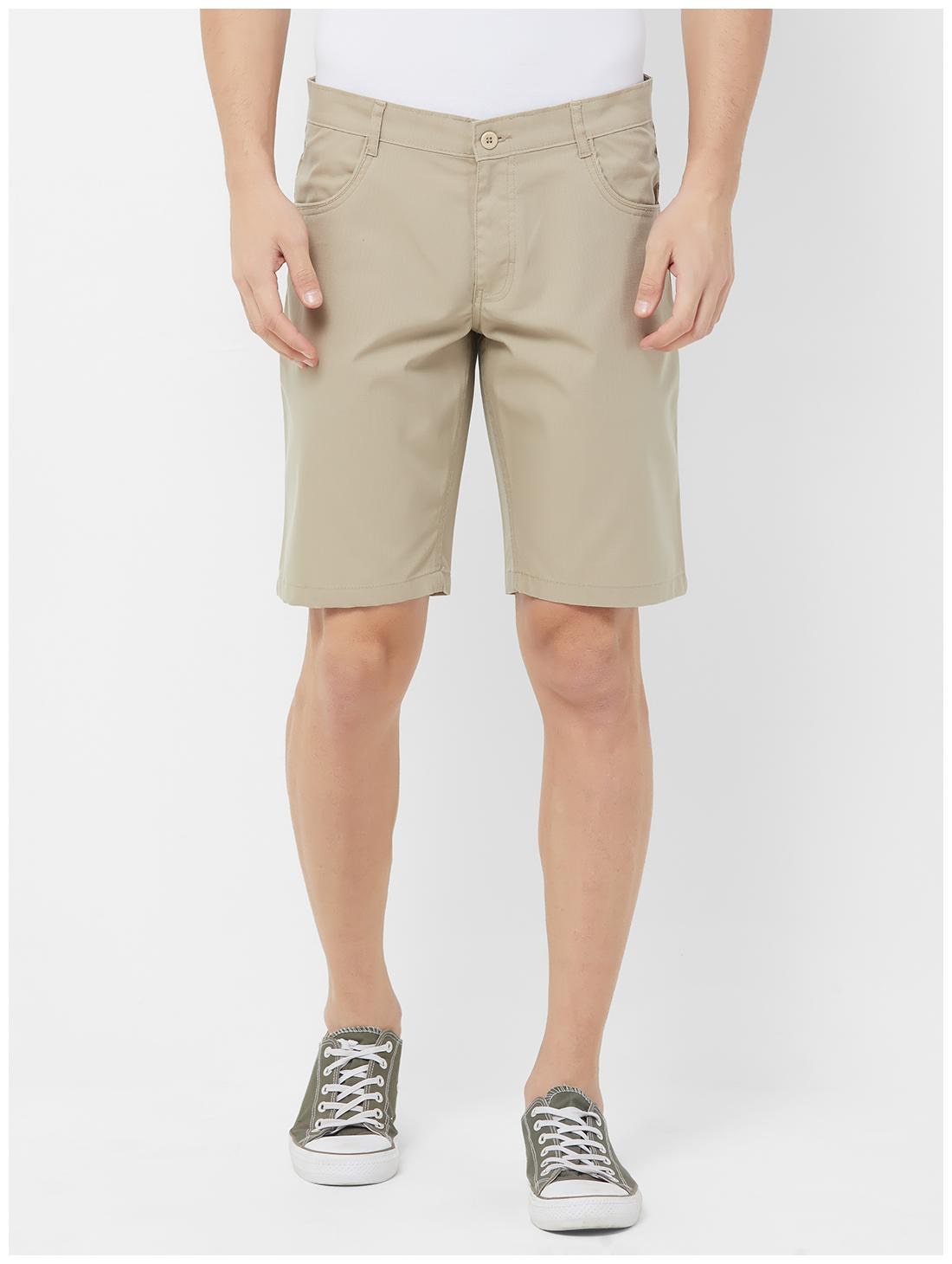 

Fitz Men Beige Regular Fit Regular Shorts