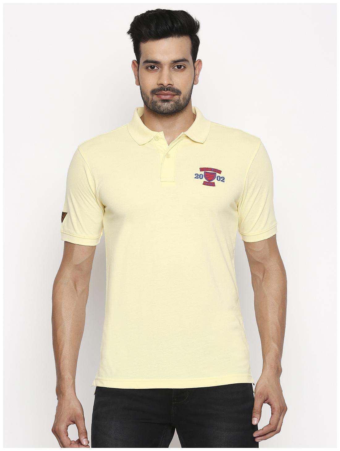 

Fitz Men Yellow Slim fit Cotton Blend Polo collar T-Shirt - Pack Of 1