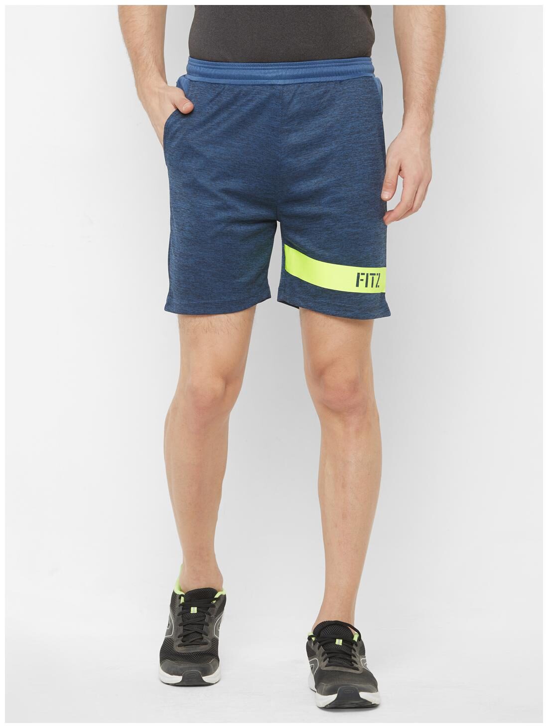 

Fitz Men Polyester Solid Sports Shorts Blue