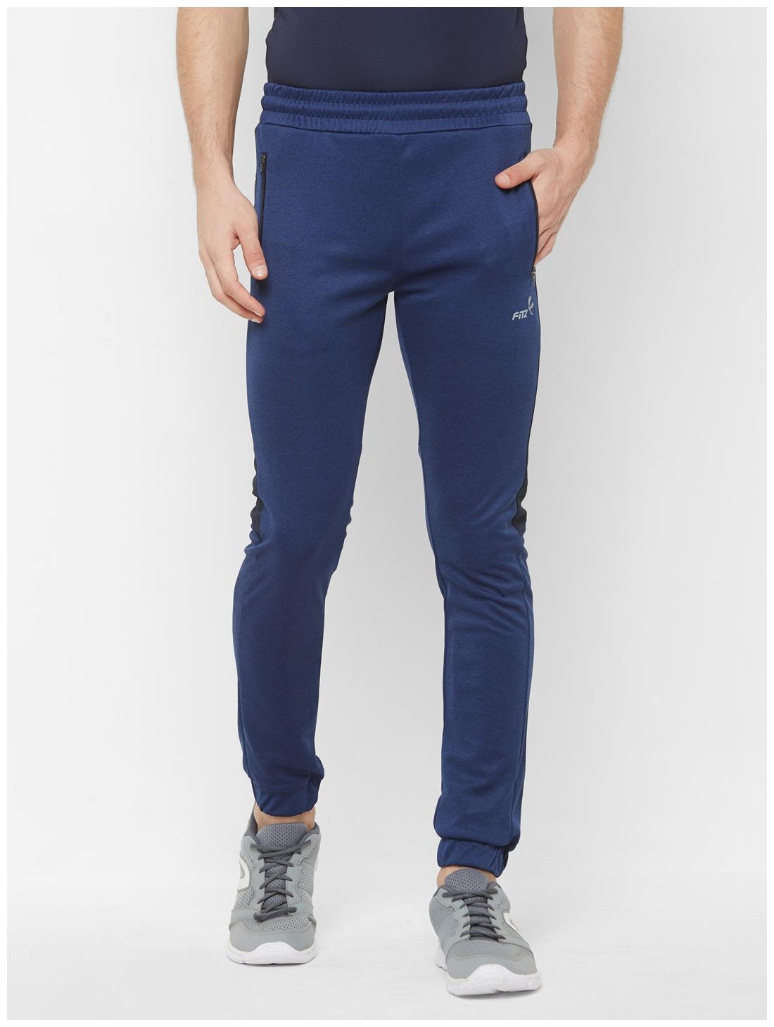 

Fitz Men Blue Solid Slim fit Joggers