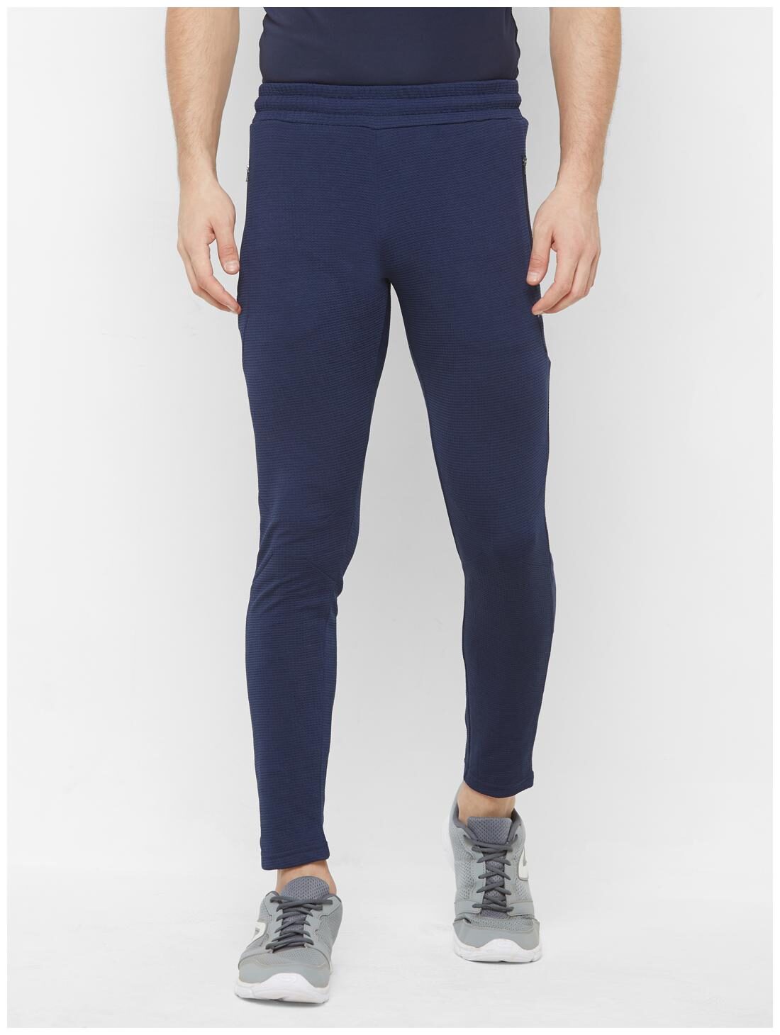 

Fitz Men Blue Solid Slim fit Track pants