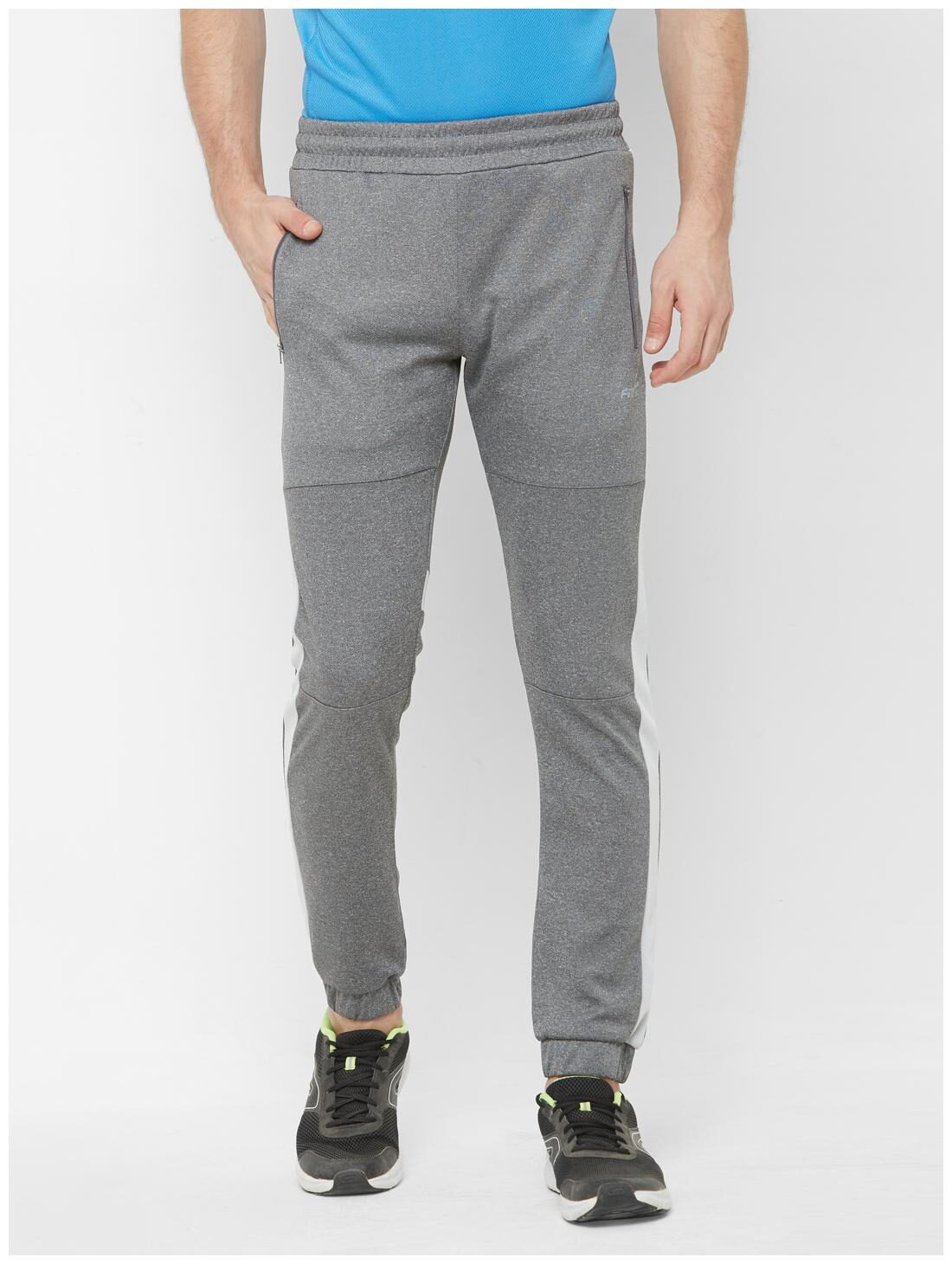 

Fitz Men Grey Solid Slim fit Joggers