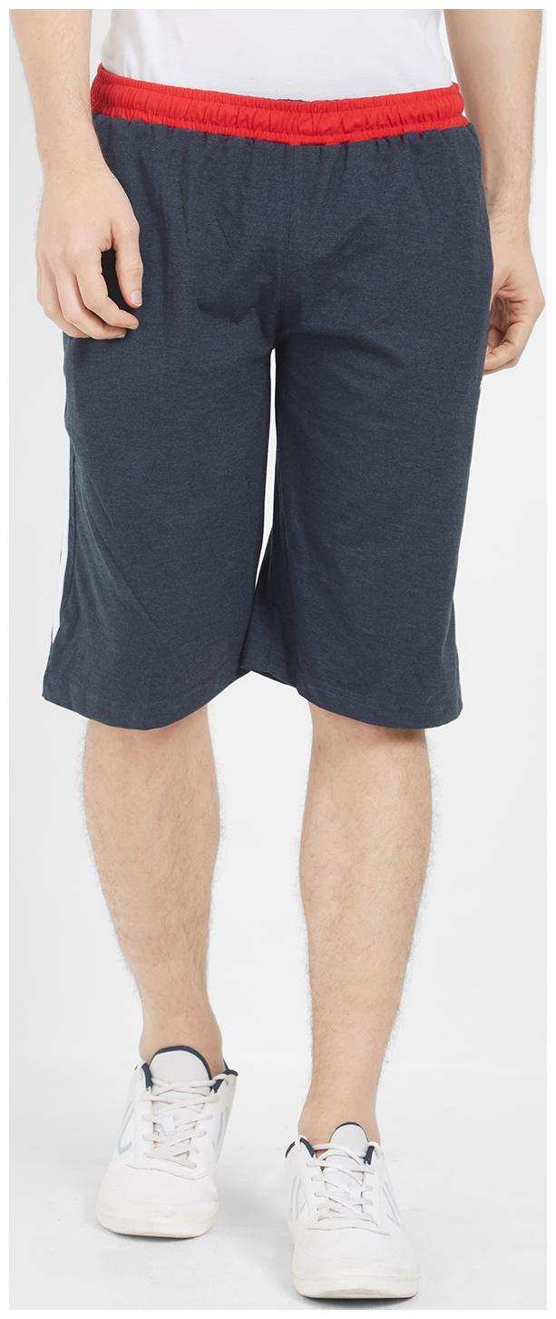 

Fitz Poly Cotton Blue Bermuda For Men