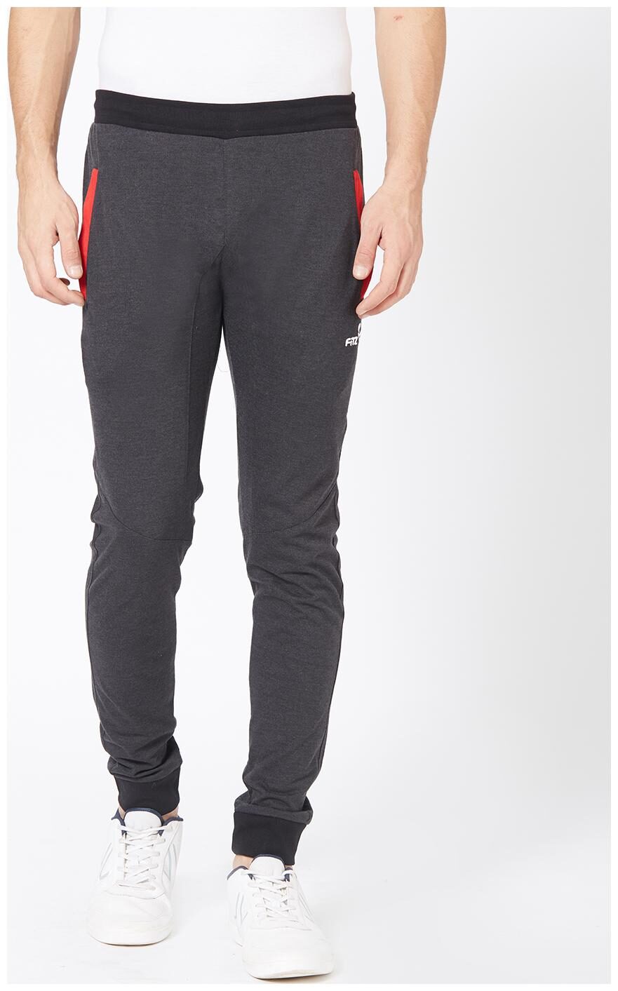

Fitz Men Grey Solid Regular fit Track pants