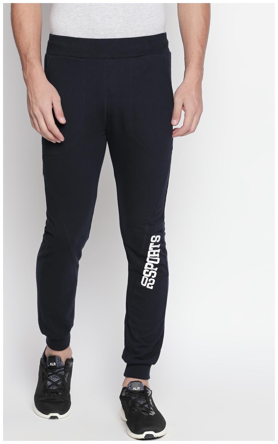 

Fitz Poly Cotton Navy Blue Joggers For Mens