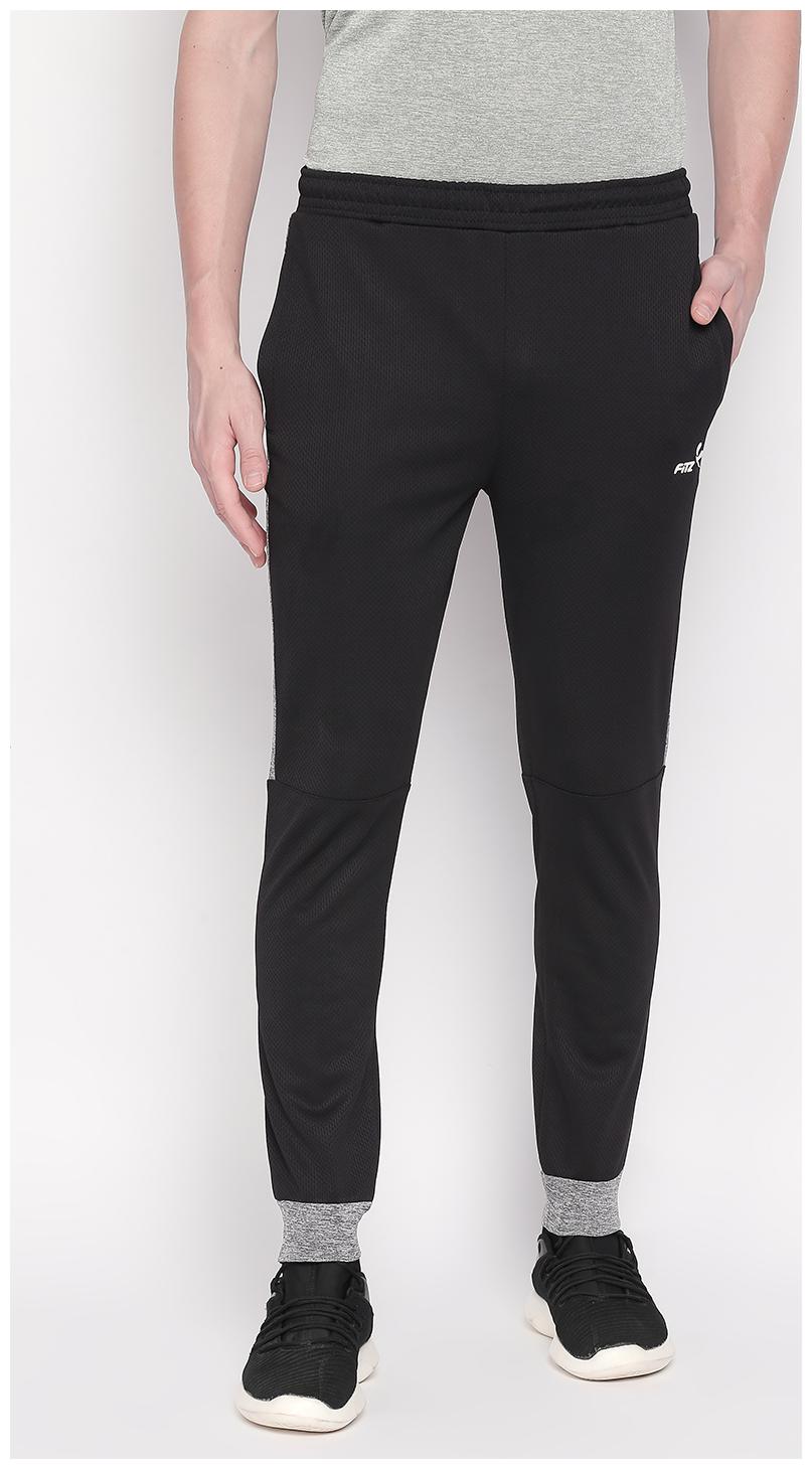 

Fitz Polyester Slim Fit Joggers For Men - Black