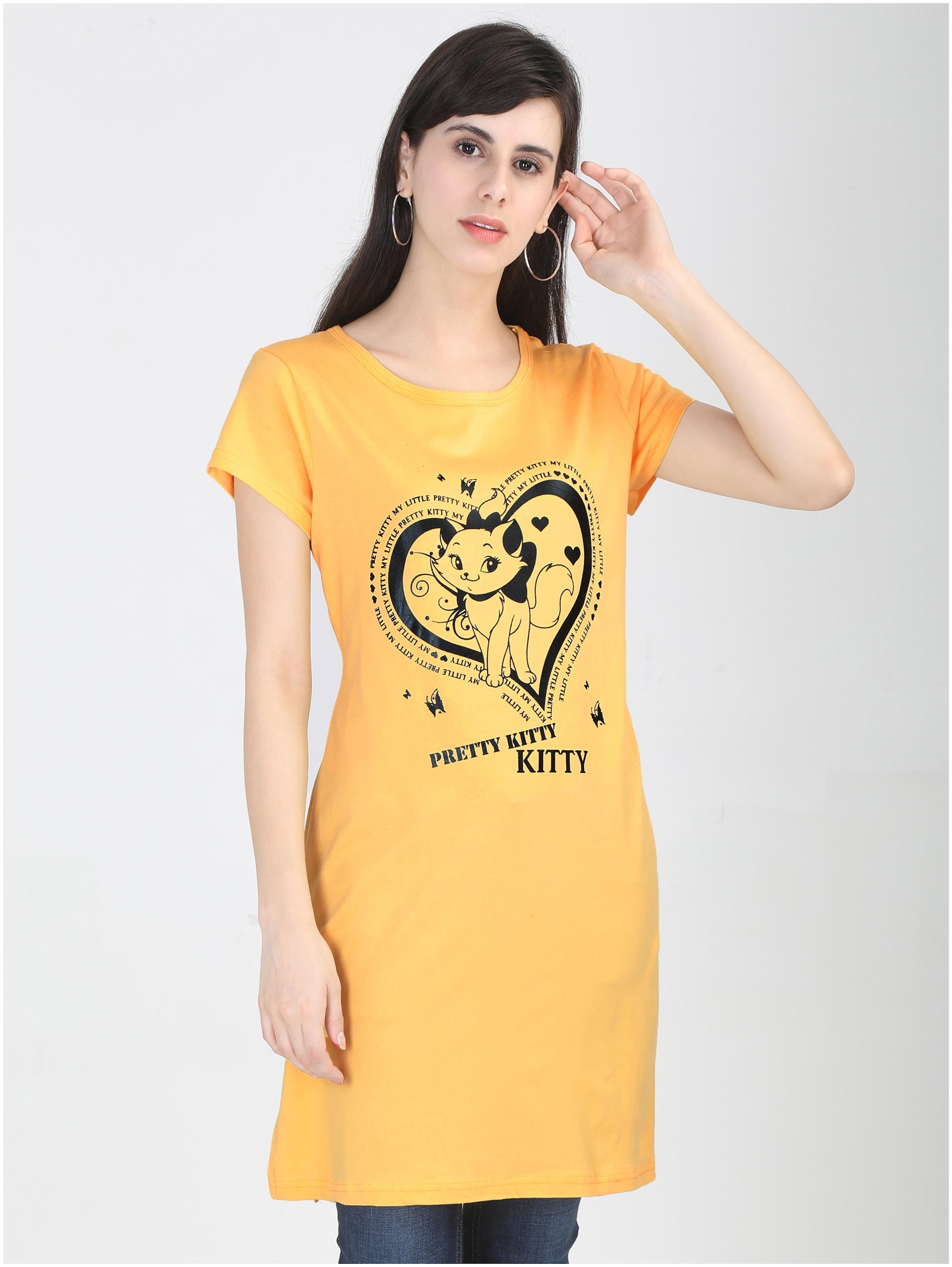 

Fleximaa Women Printed Regular top - Yellow