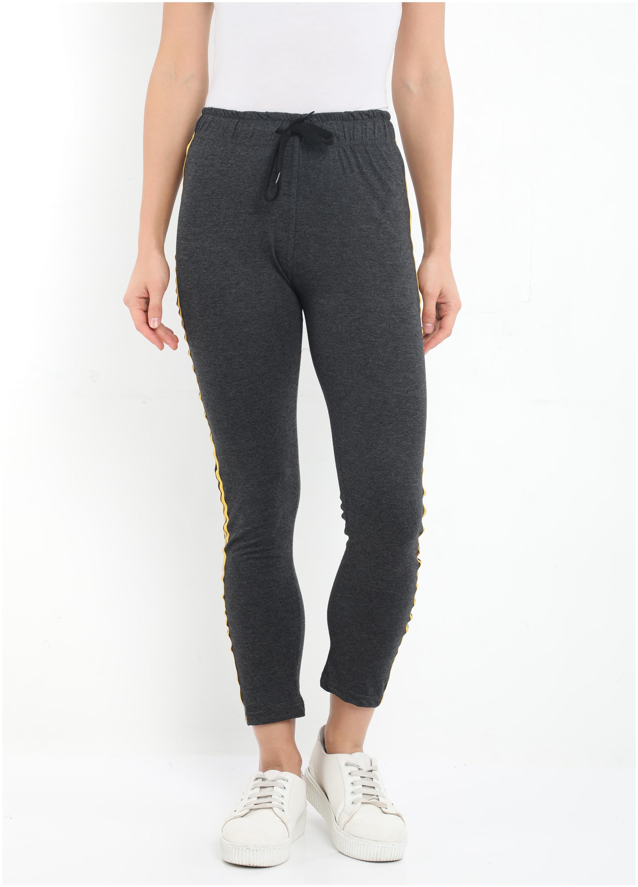 

Fleximaa Women Regular fit Cotton Solid Track pants - Grey