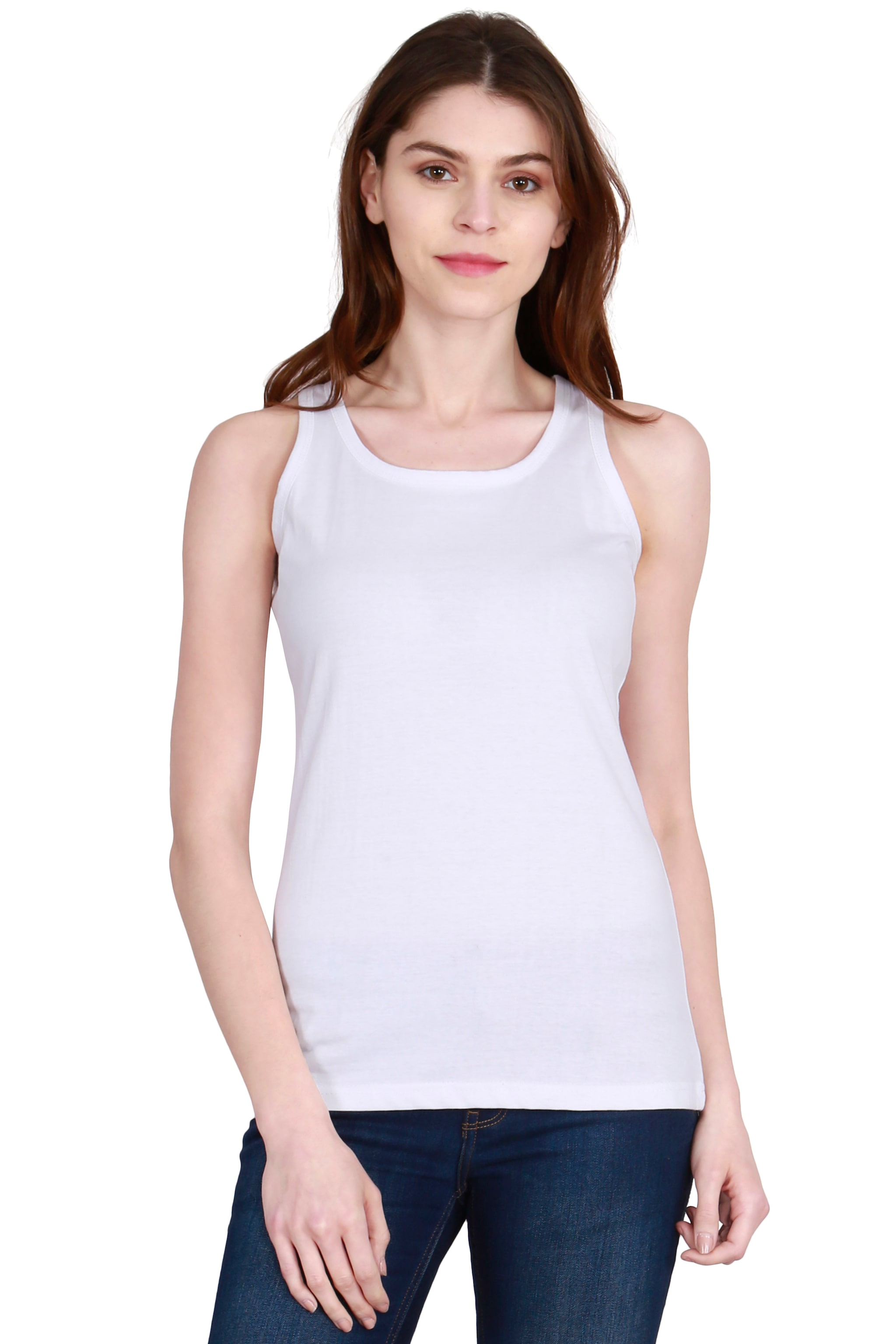 

Fleximaa Women Solid Regular top - White