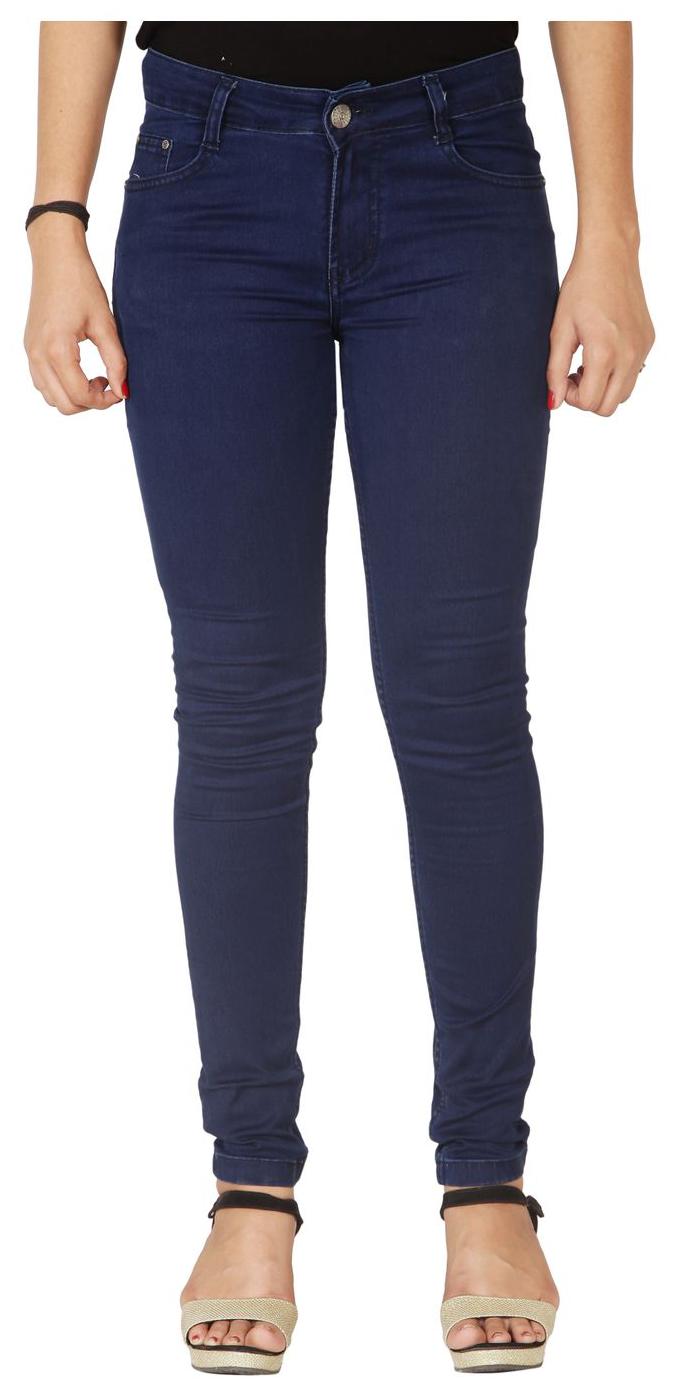 

Flirt Nx Women s High Rise Stretchable Dark Blue Jeans