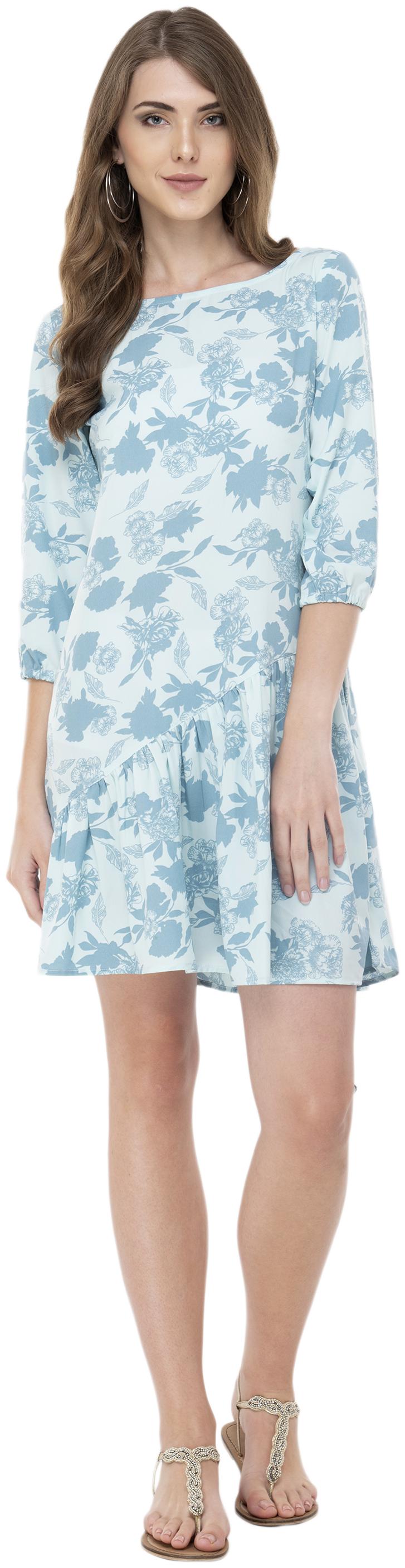 

FLIRTIVARIUS White Floral A-line dress