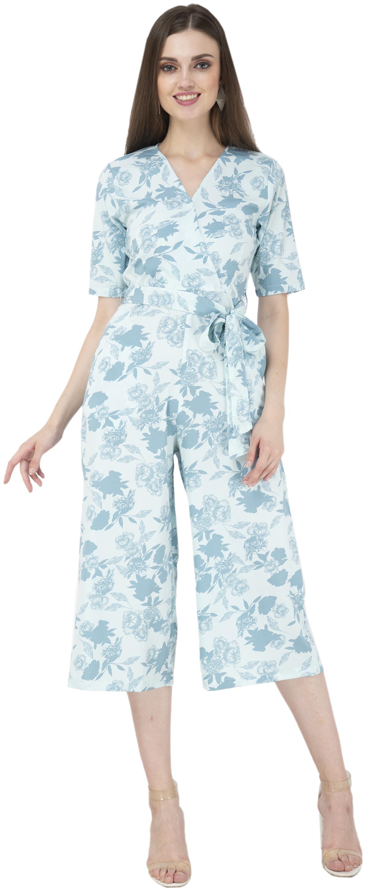 

FLIRTIVARIUS Printed Jumpsuit - White